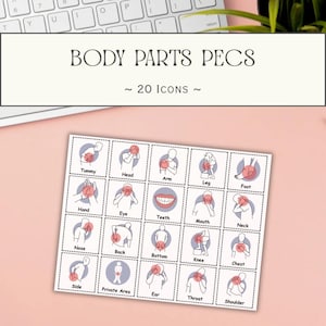 Parties du corps modifiables Icônes PECS | Cartes de communication | Panneau de communication | Communication visuelle | Ressources pour l'éducation spécialisée