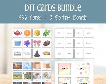 Pacote de Cartões Ilustrados DTT — Fotos Reais para Programas ABA, Materiais de Terapia, Recursos para BCBA, Avaliação do Autismo e Intervenção Precoce