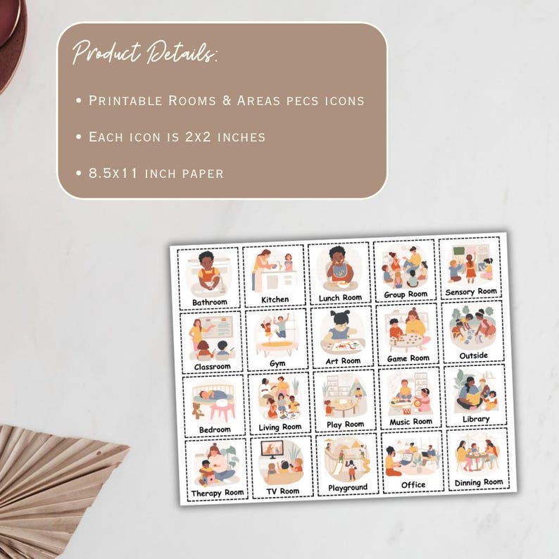 Editable Rooms & Areas PECS Icons | Settings PECS Icons | PECS Cards ...