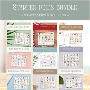 Editable Starter PECS Icons Bundle | Communication Board | Communication Cards | Picture Communication | Special Education Resources