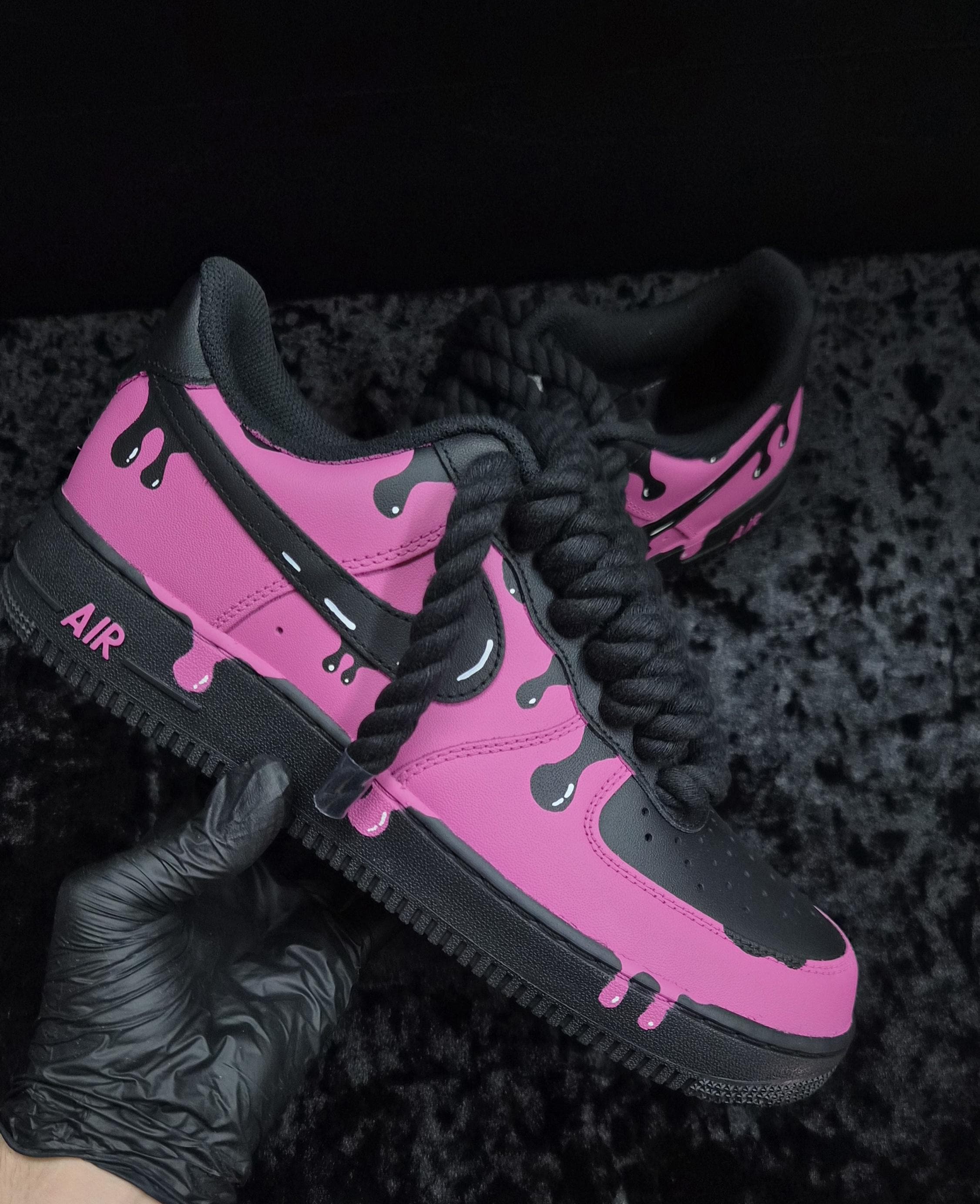 Pink air forces rope laces - Etsy 日本