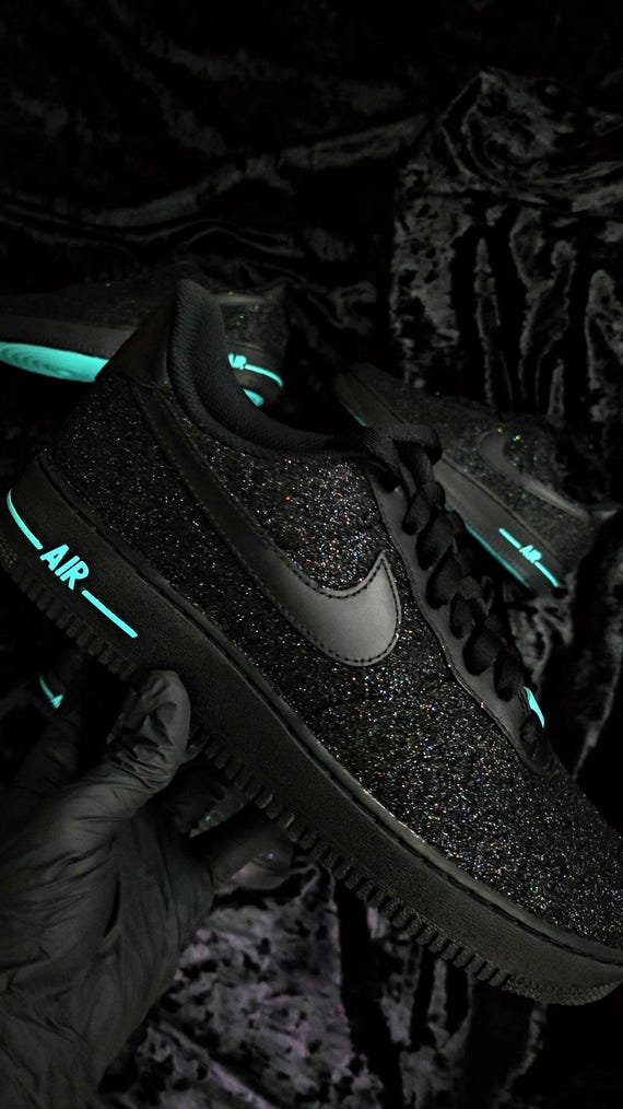 black sparkly air force