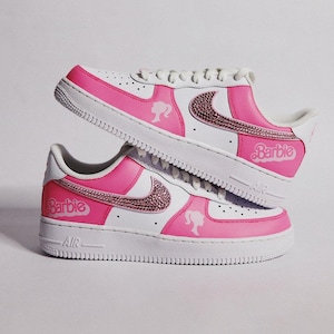 Custom Barbie Air Force 1, Custom Air Force 1, Custom Pink Air Force 1, Custom Bling Air Force 1, All Sizes Available