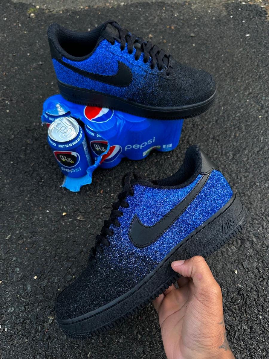 nike blue glitter shoes