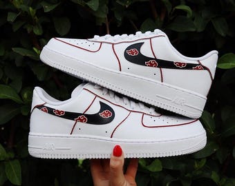 Custom Anime Cloud Air Force 1, Custom Air Force 1, Custom Red Air Force 1, Custom Black Air Force 1, All Sizes Available