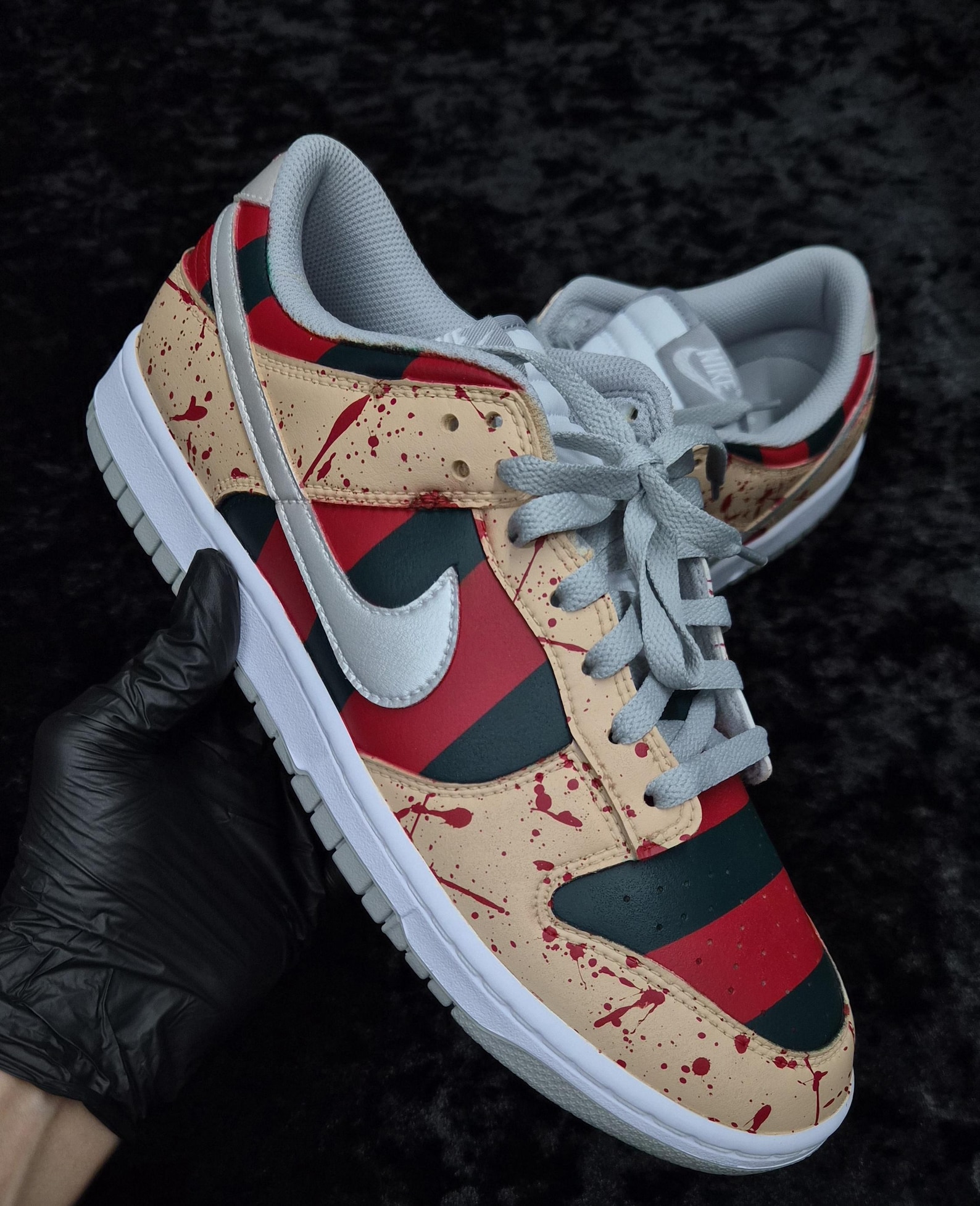 Ghost Rider Custom Dunks Custom Halloween Themed Dunks, Custom Dunks, Custom Freddy Krueger ...
