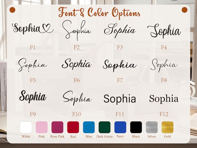 Personalized Teacher Burlap Tote Bag, Clear Window Gift for Educators,Teacher Appreciation Gift,Custom Name Tote bag image 7