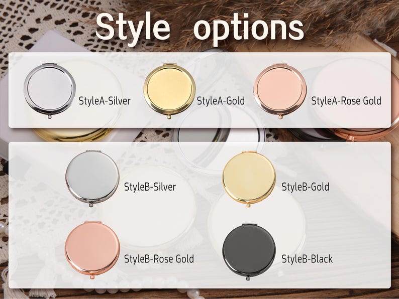 Personalized Makeup Mirror with Name,Custom Bridesmaid Gifts,Engraved Pocket Mirror,Wedding Gifts,Birthday Keepsake Gifts,Bridal Party Gift image 8