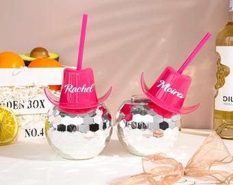 Bridesmaid Disco Ball Cup,Bachelorette Party Cup,Bridal Party Favor,Last Disco Bachelorette Decor,Disco Ball Tumbler,Bridesmaid gift Tumbler