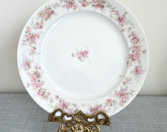 Vintage GDA Limoges Salad Plate, Made in France, Floral