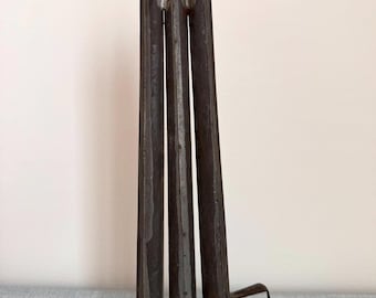 Antique Three-tube Tin Candle Mold, 1800s, American Primitive, Pennsylvania Dutch