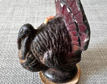 Vintage Gurley Thanksgiving Turkey Candle, Thanksgiving, Harvest, Fall, Autumn, Decor, Replacement