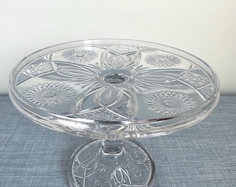 Antique McKee Early American Pattern Glass (EAPG) cake stand, Kitchen Decor