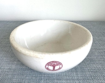 Vintage Small Restaurant Ware U.S. Army Medical Department Ironstone Bowl, WWII era, 1940s