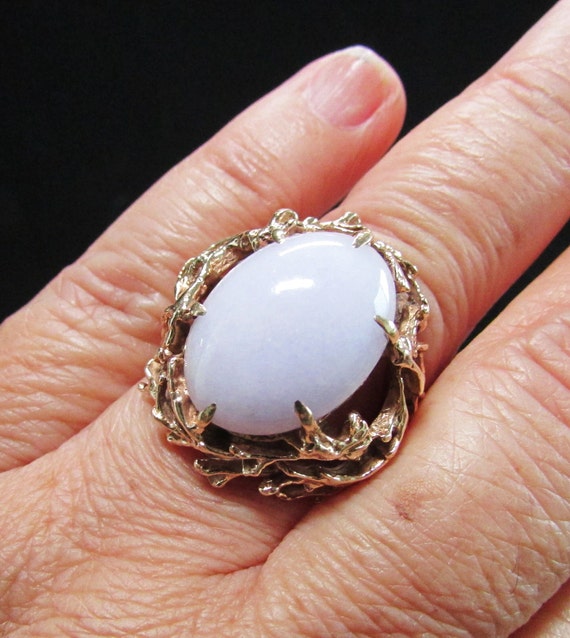 Vintage Estate Mid Century Organic  14K Gold  Lav… - image 9