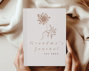 Personalized Grandma Journal,Grandparent book, First time Grandma,Nana Gift , Mother's Day, Grandmother gifts