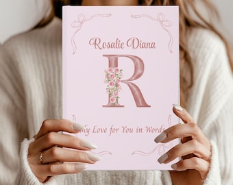 Personalized New Mom Journal: Monogram Baby Journal Personalized,Hardcover Notebook, New Mom Keepsake Gift,Baby Milestone Diary
