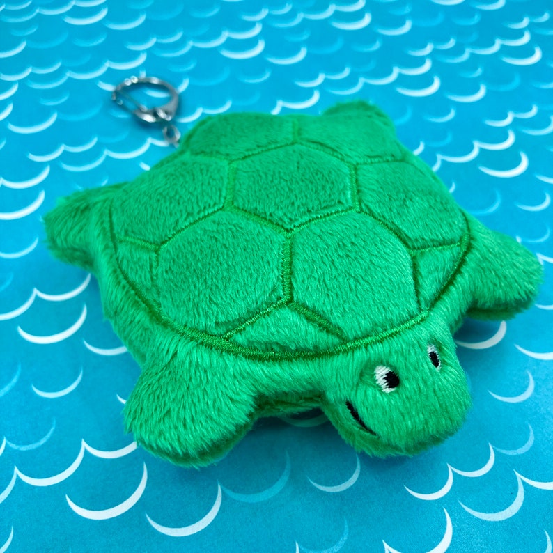 Turtle Sandbox plushie keychain Designed by Made by Aeo image 1