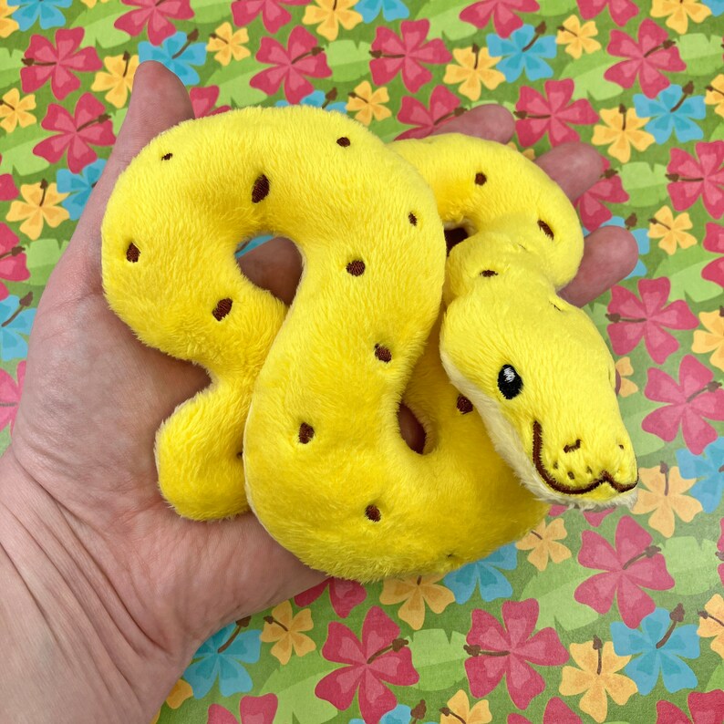 Banana Ball Python Plush Design is Made by Aeo - Etsy