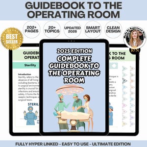 Hyperlinked Operating Room Basics Bundle, Surgical Guide, Surgery, Nursing Study Guide, 2025 Edition