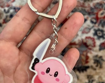 Kirby handmade keychain