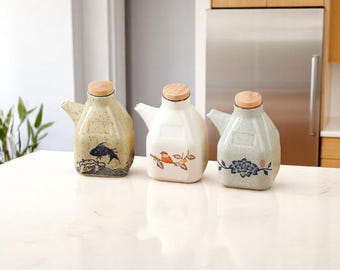 Ceramic Oil Bottle – Large Capacity Kitchen Dispenser for Olive Oil, Soy Sauce, Vinegar & Liquid Seasonings