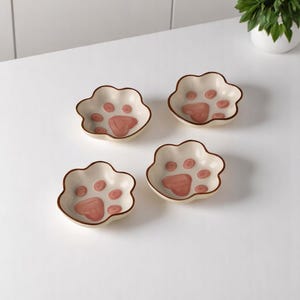Ceramic Cat Claw Sauce Dish – Cute Dipping Bowl for Soy Sauce, Ketchup, Seasonings & Snacks