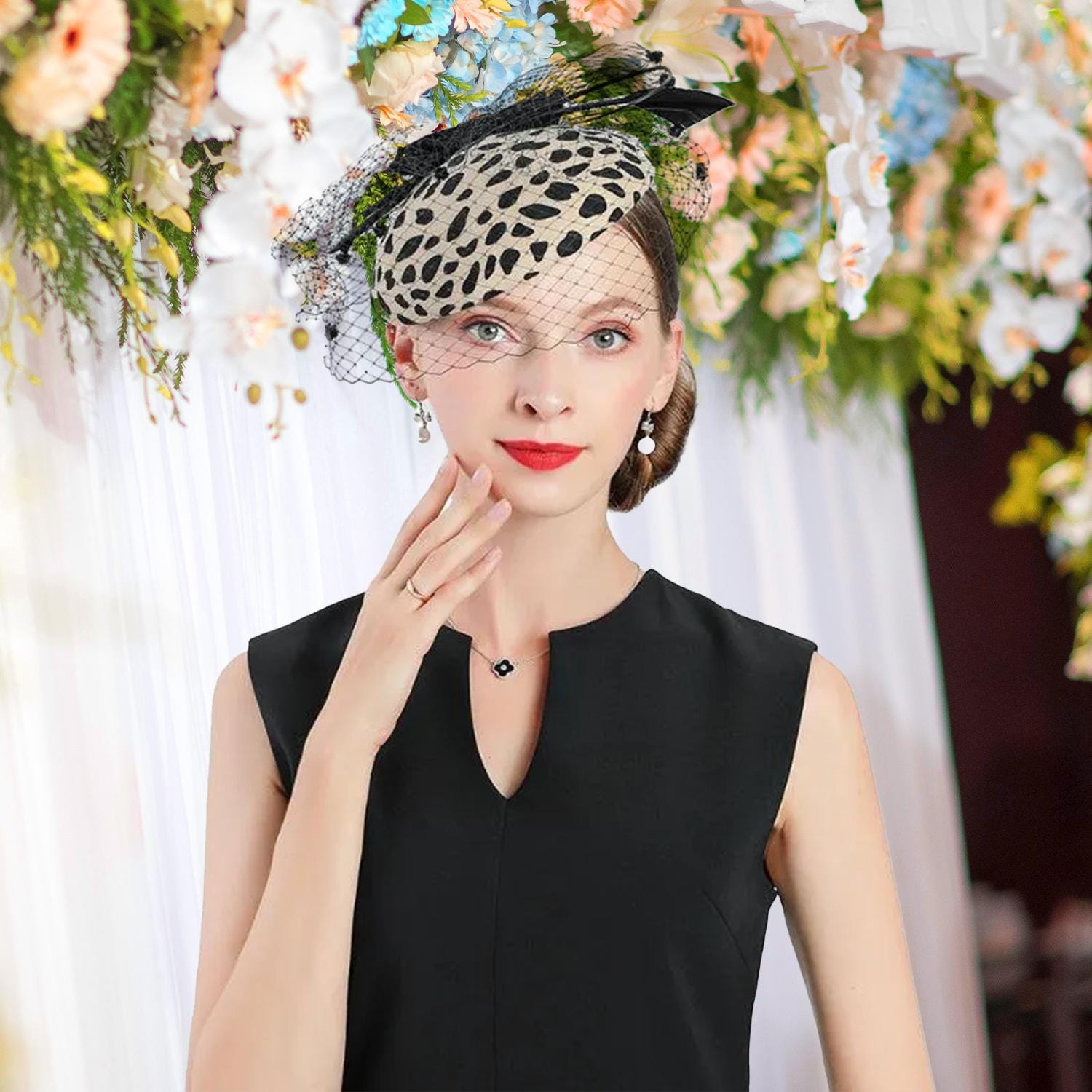 Fascinator Hats for Women 0-c-leopard Print il_fullxfull.2045441328_m5s4.jpg main image 4