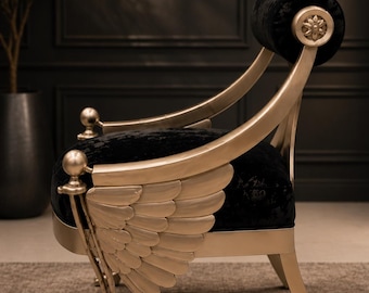 Royal Wing Velvet Designer Chair