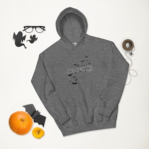 Forever Spooky Bat Hoodie: Gothic Halloween Sweatshirt