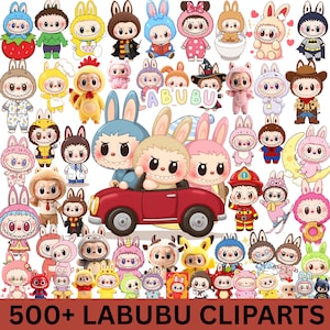 500+ Labubu Clipart Mega Bundle, Labubu PNG Bundle, Labubu Clipart, Labubu Bundle PNG, 500 Cute Cartoon Digital Download, La Bubu PNG