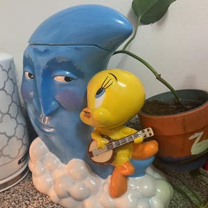 ツイーティー クッキージャー 陶器製 トゥイーティー クッキージャー 陶器製 tweety ルーニー