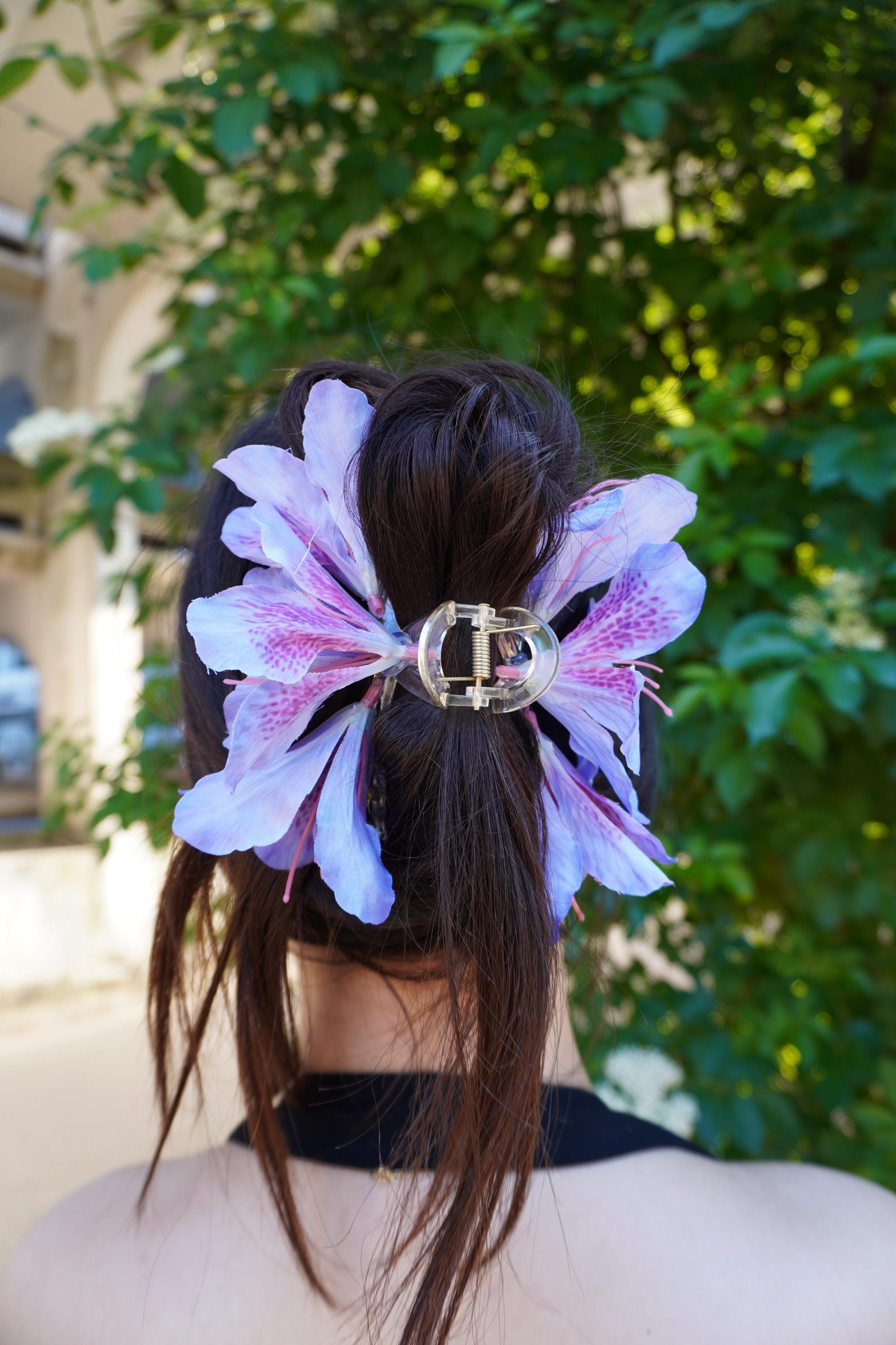 ●GLOWNY● LAVENDER BLOOM HAIR CLIP GY24BHW003LV LAVENDER BLOOM HAIR CLIP - GLOWNY