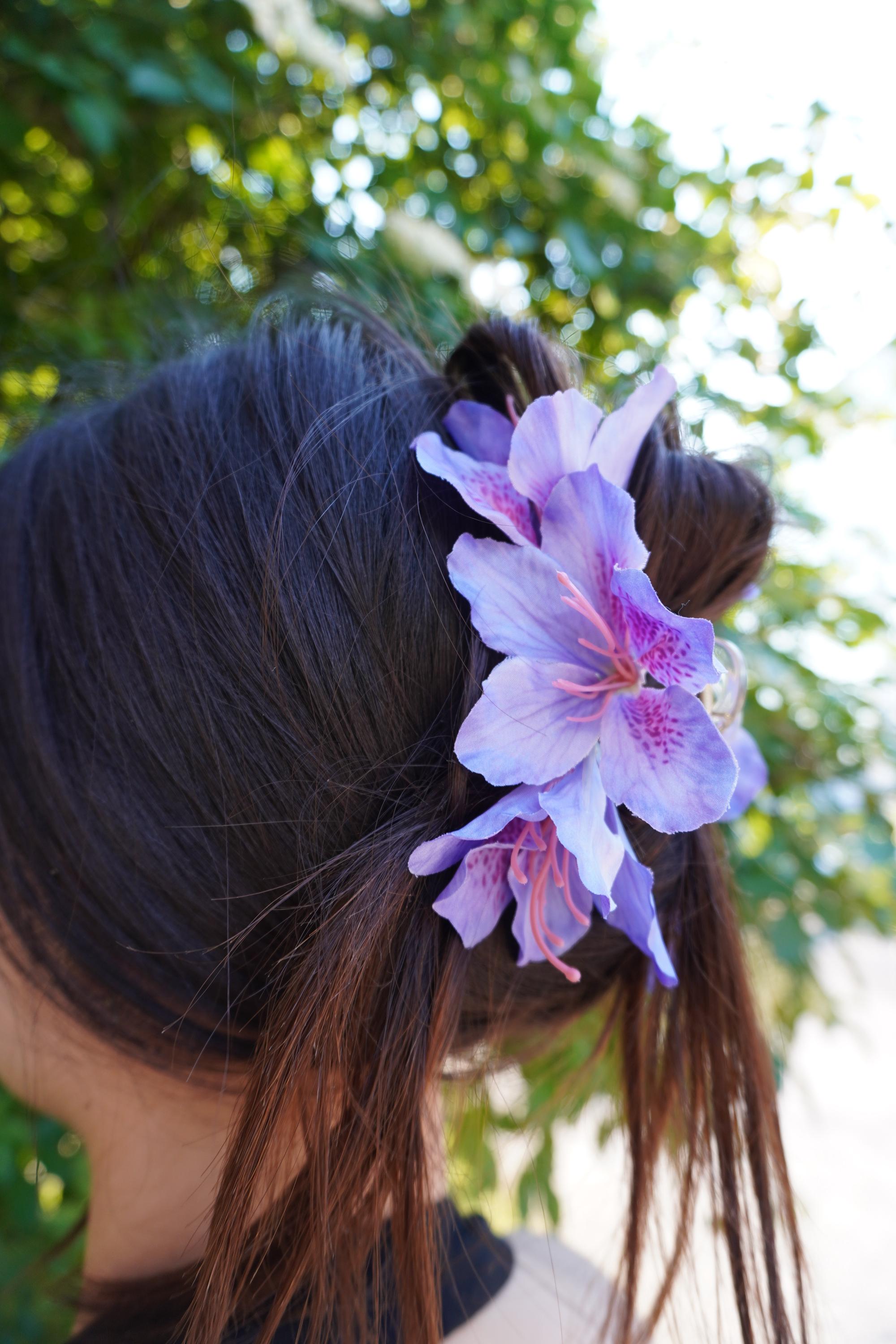 ●GLOWNY● LAVENDER BLOOM HAIR CLIP GY24BHW003LV MUSINSA | GLOWNY LAVENDER BLOOM HAIR CLIP