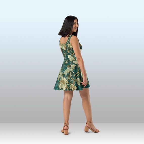 Floral Dress Mini Sleeveless Spring Festival Dress Feminine Free-Spirited Flowy Comfortable Dress Bohemian Asthetic Floral Dress Mini Sleeveless Spring Festival Dress Feminine Free-Spirited Flowy Comfortable Dress Bohemian Asthetic