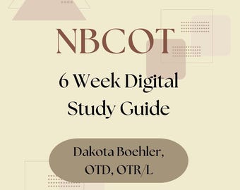 NBCOT 6-Week Digital Study Guide