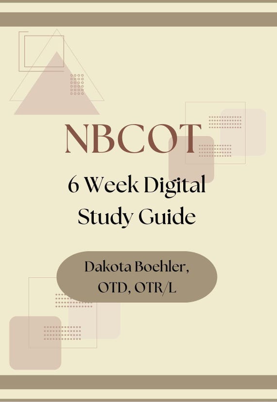 NBCOT 6-Week Digital Study Guide
