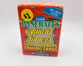 Vintage 1987 Fleer Baseball's Award Winners Factory Sealed Set - Complete 44 Cards + 6 Stickers! - Etsy Vintage 1987 Fleer Baseball's Award Winners Factory Sealed Set - Complete 44 Cards + 6 Stickers! - Etsy