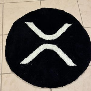 Xrp ripple glow in the dark rug