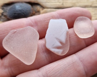 RARE PALE PINK | Decorative | Sea Glass Shards | Sea Worn Jewellery Supplies | Scottish Beach Finds (11522)