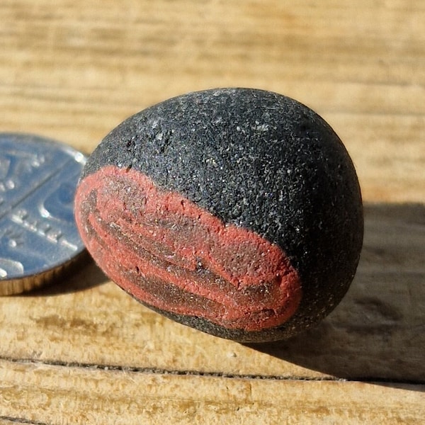 UNUSUAL SEAHAM MULTI | Red & Green | Rare Seaham Sea Glass | End of Day English | Scottish Beach Finds (11021)