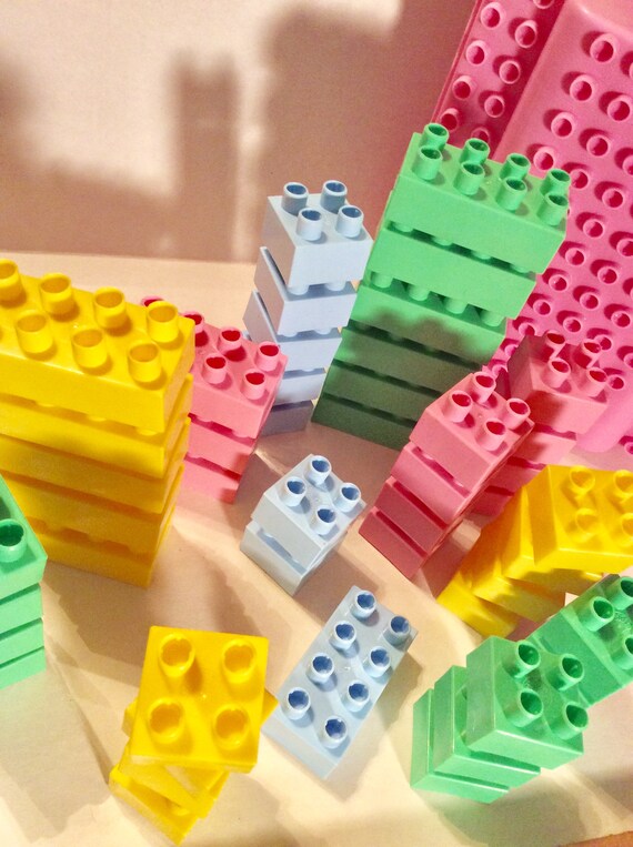vintage plastic building blocks