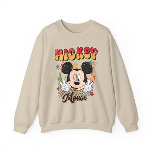 Mickey Disney Graphic Crewneck Sweatshirt Unique Design Sweatshirt, Retro Vintage Style Sweatshirt