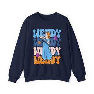 Wendy Disney Graphic Crewneck Sweatshirt Unique Design Sweatshirt, Retro Vintage Style Sweatshirt
