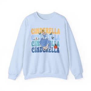 Cinderella Disney Graphic Crewneck Sweatshirt Unique Design Sweatshirt, Retro Vintage Style Sweatshirt