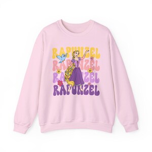 Rapunzel Disney Graphic Crewneck Sweatshirt Unique Design Sweatshirt, Retro Vintage Style Sweatshirt