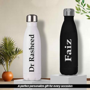Personalized Water Bottle: Custom Engraved Stainless Steel Thermos