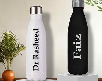 Personalized Water Bottle: Custom Engraved Stainless Steel Thermos