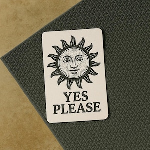 Cartes d'ajustement imprimables pour le yoga SOLEIL ET LUNE - Oui s'il vous plaît / Non merci - Cartes de consentement d'assistance pratique pour les professeurs de yoga - Téléchargement numérique A4