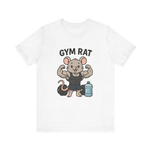 Funny Gym Rat Tee - Cute Workout Shirt for Fitness Lovers, Humor Tee for Bodybuilders, Gift for Gym Enthusiasts, Exercise Apparel